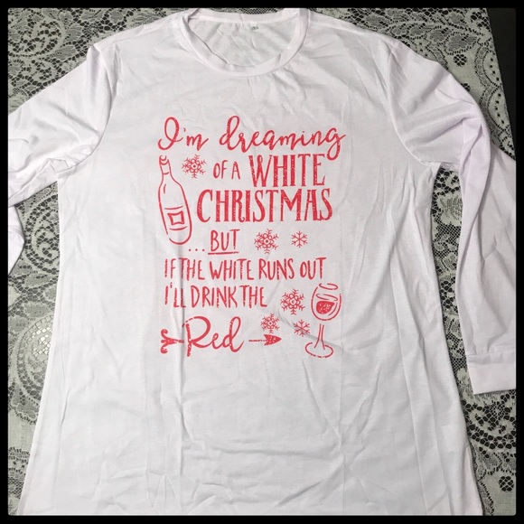 Tops - Christmas Graphic Print Long sleeve Womens T-shirt